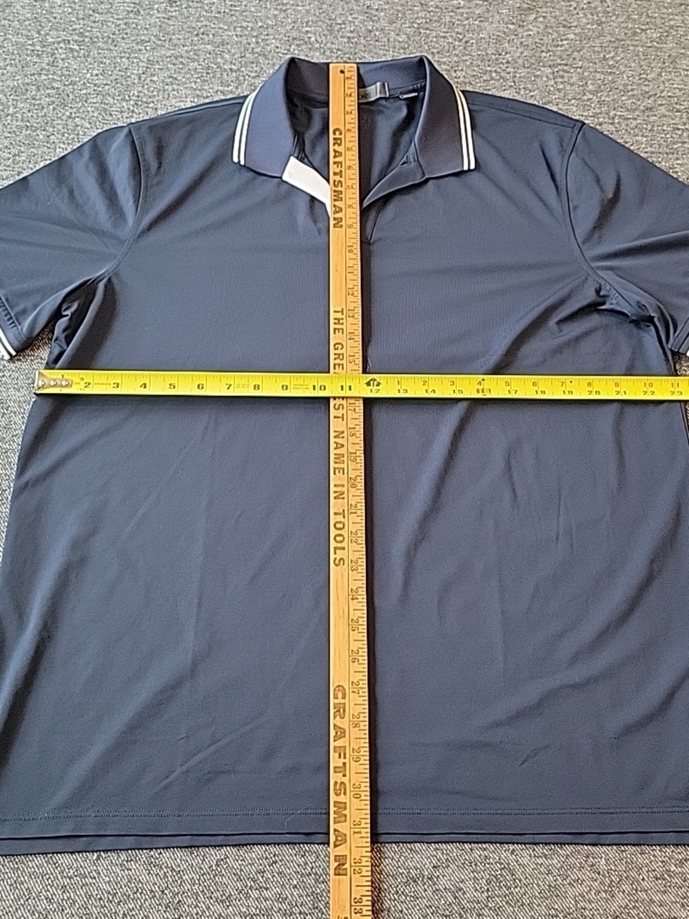 G/Fore Polo Shirt Men's XL Navy Performance Golf Stretch Johnny Collar Preppy - Picture 5 of 7